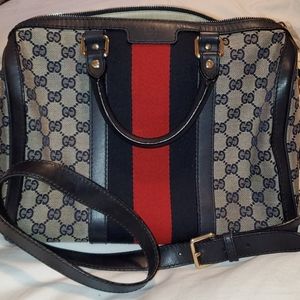 Gucci Monogram Boston in blue